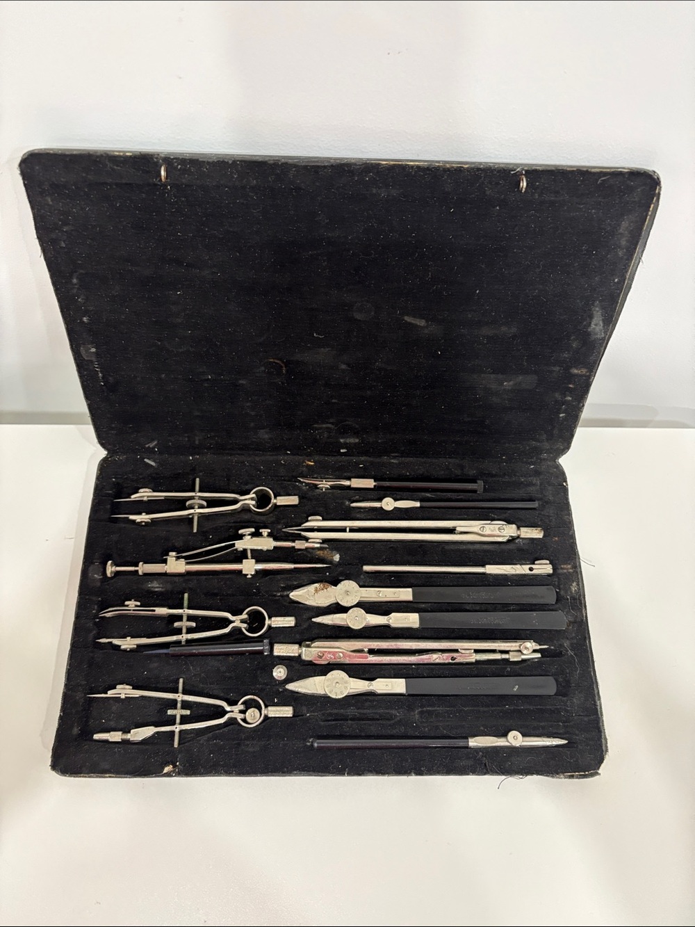 Vintage Soviet USSR Drafting Compass Set – Завод Готовальня Москва